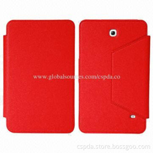 PU Stand Cases for Samsung Galaxy Tab 4 7.0, Access to All Ports and Functions